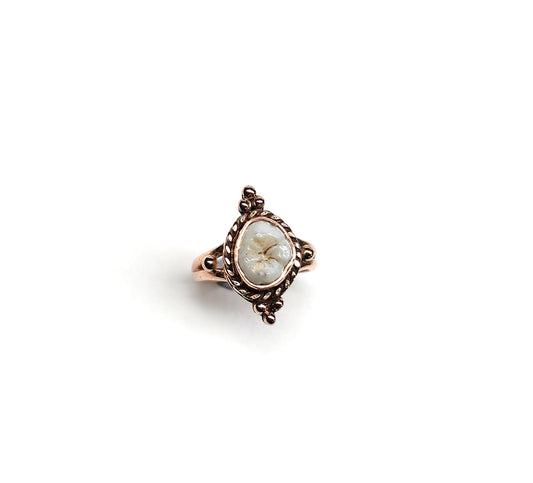 9ct Rose Gold Tooth Ring