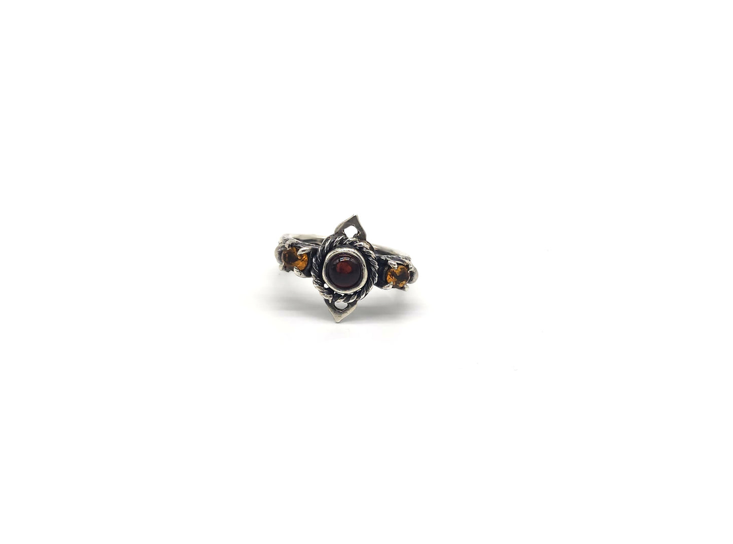 Citrine & Garnet Ring