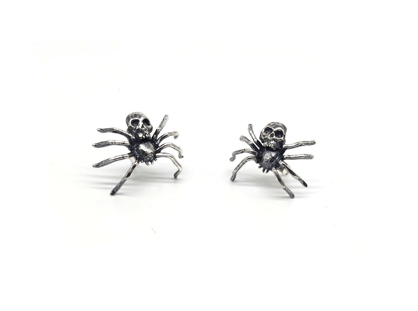 Spider Skull Earrings