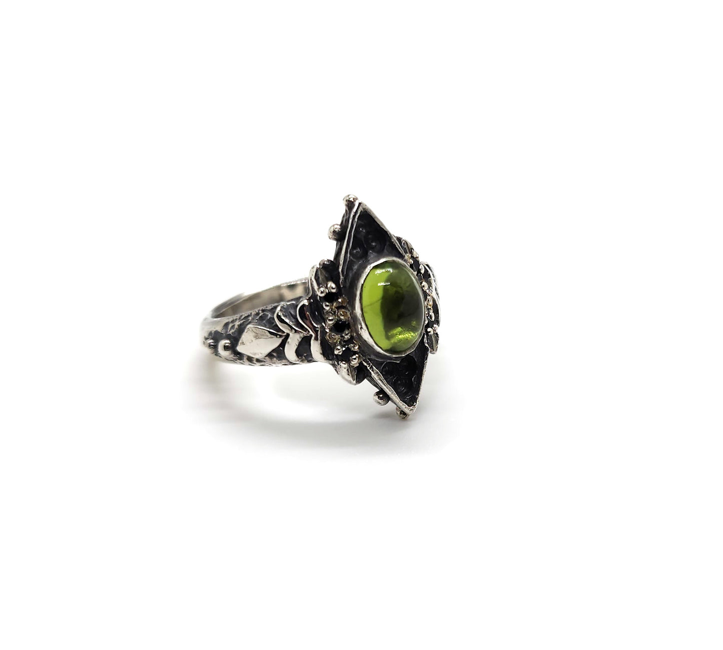 Peridot Cathedral Ring