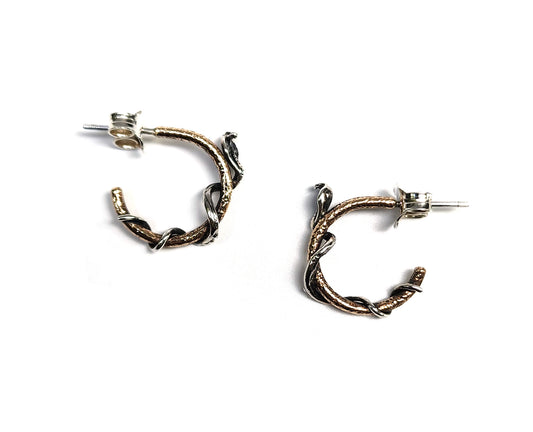 Mixed Metal Viper Hoops