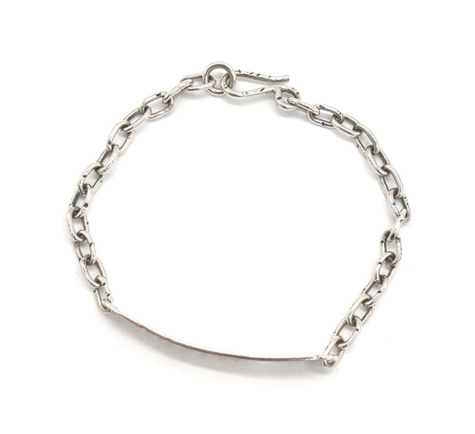 Textured Name Plate Bracelet