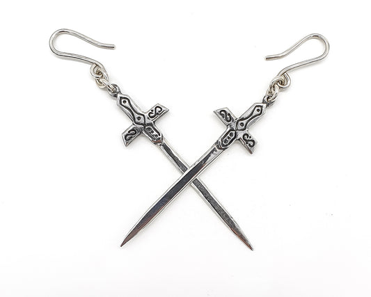 Excalibur Earrings Silver
