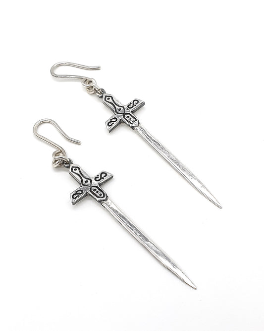Excalibur Earrings Silver