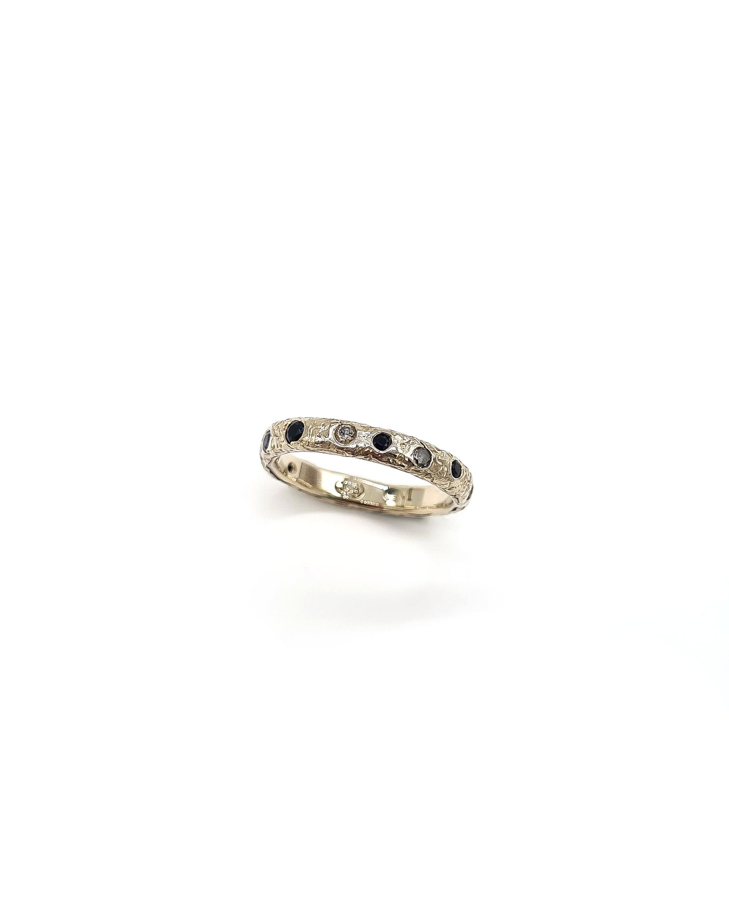 9ct White Gold Galaxy Ring
