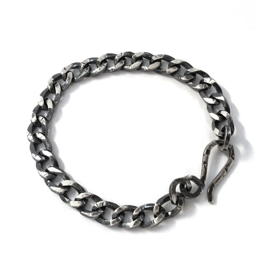 Large Square Curb Chain Bracelet