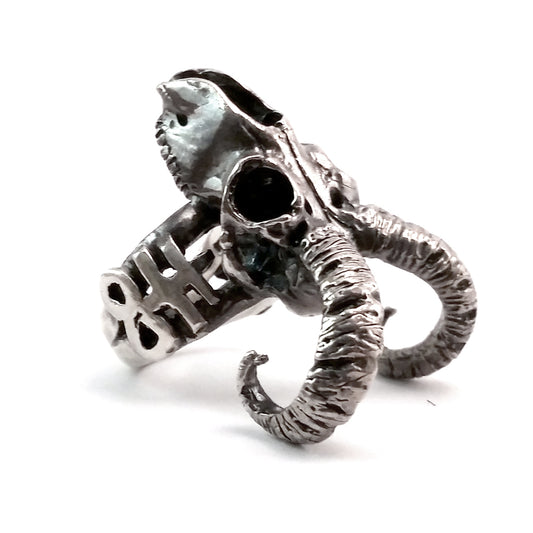 Ram Skull Ring