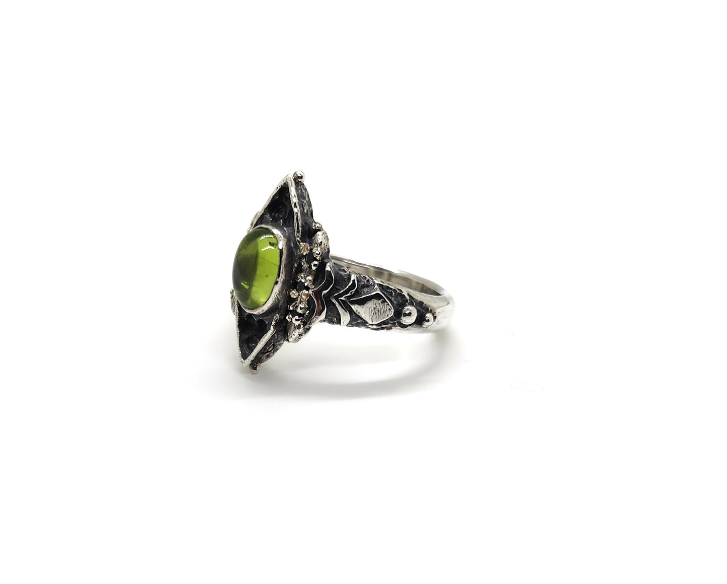 Peridot Cathedral Ring