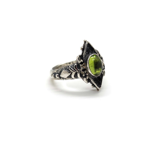 Peridot Cathedral Ring