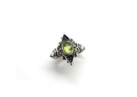 Peridot Cathedral Ring