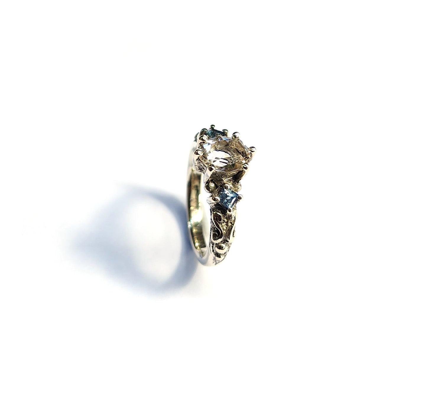 9ct White Gold Empress Ring