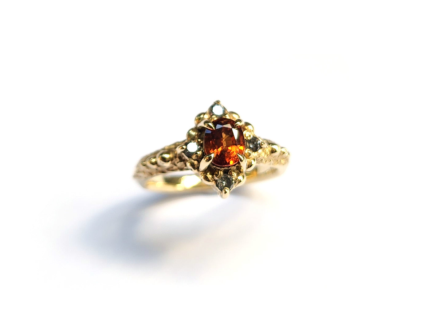 9ct Yellow Gold Tangerine Ring