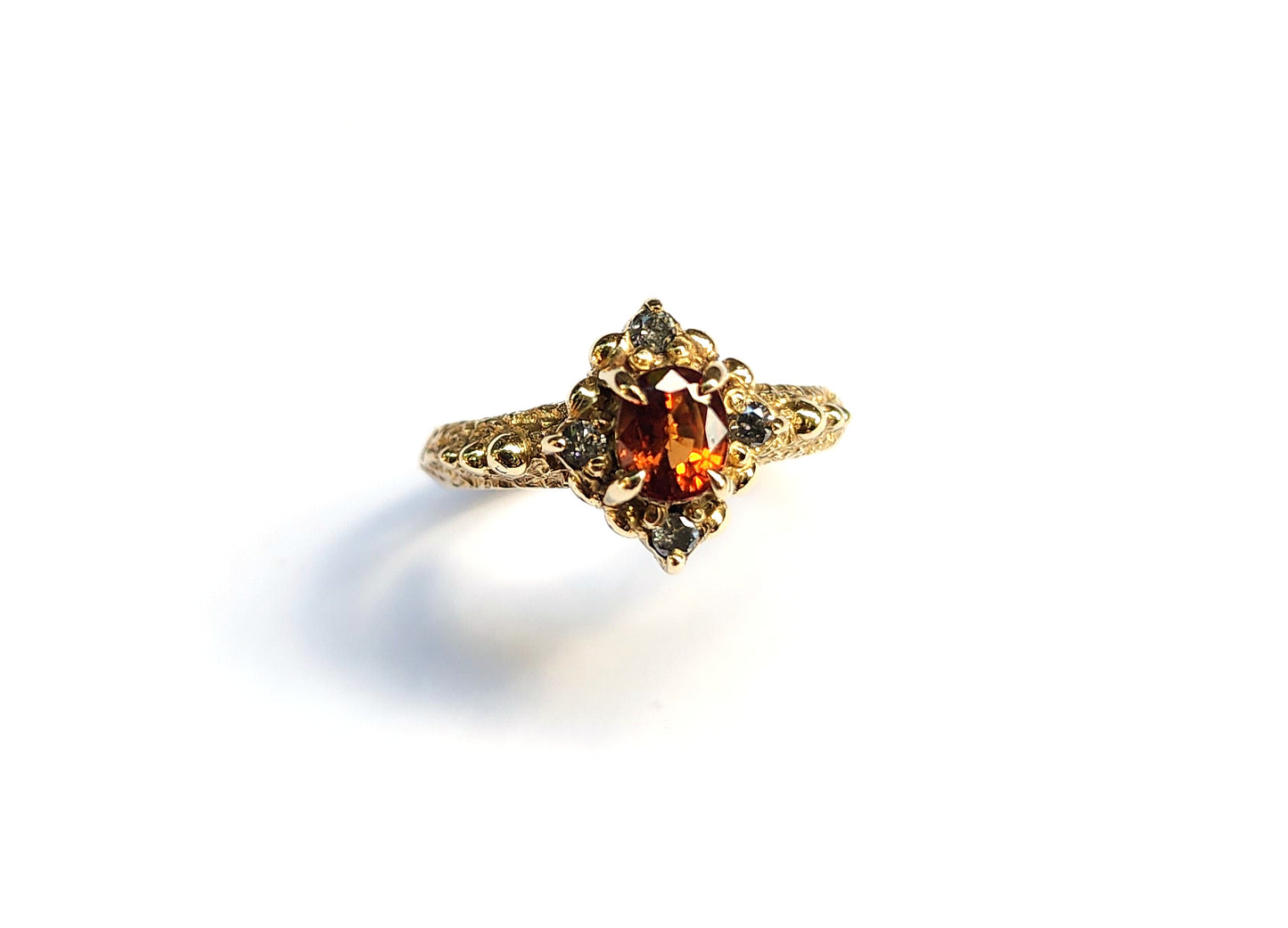 9ct Yellow Gold Tangerine Ring