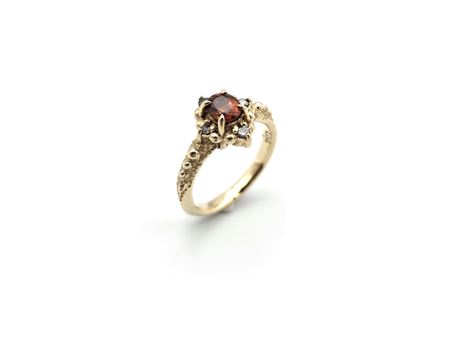9ct Yellow Gold Tangerine Ring