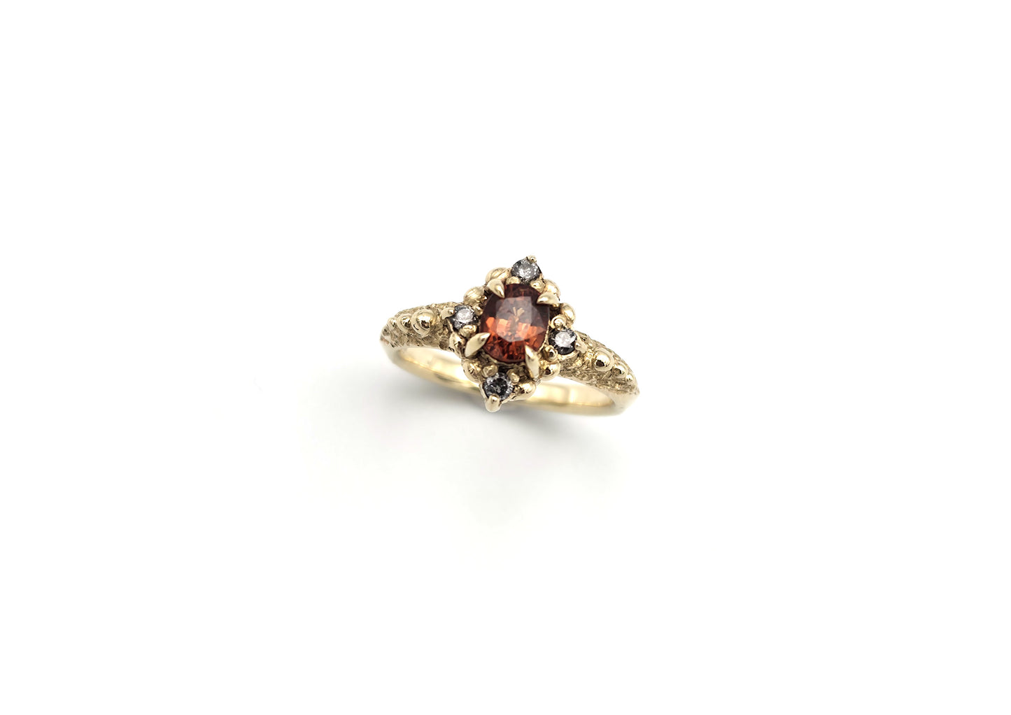 9ct Yellow Gold Tangerine Ring