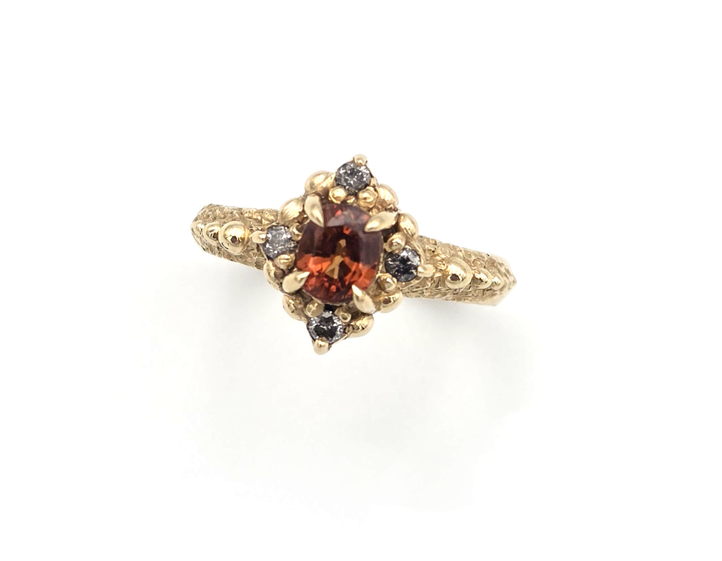 9ct Yellow Gold Tangerine Ring