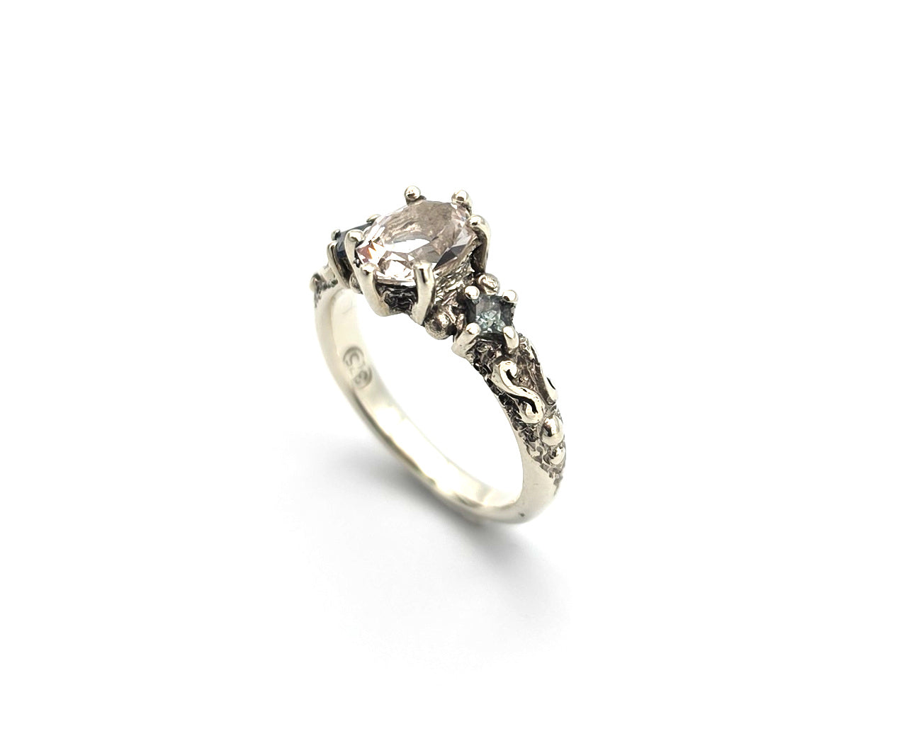 9ct White Gold Empress Ring
