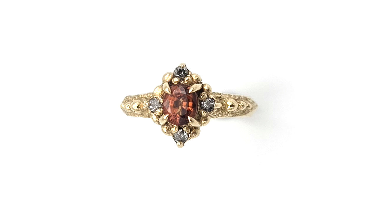 9ct Yellow Gold Tangerine Ring