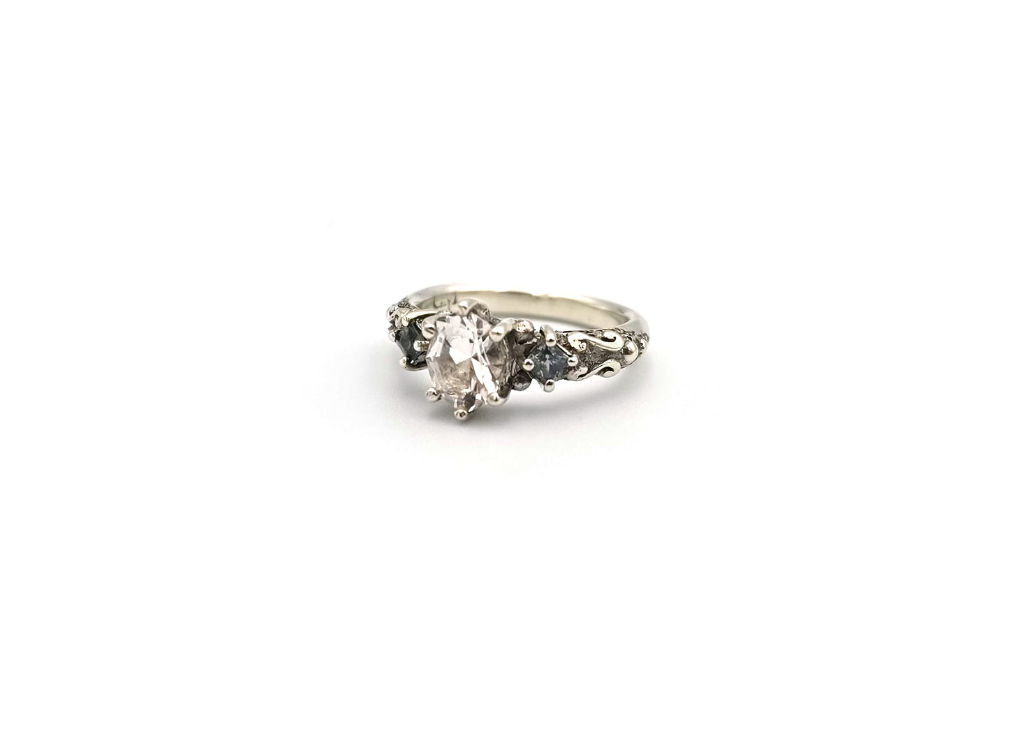 9ct White Gold Empress Ring