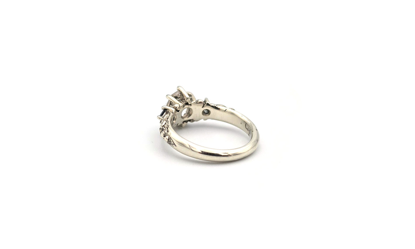 9ct White Gold Empress Ring