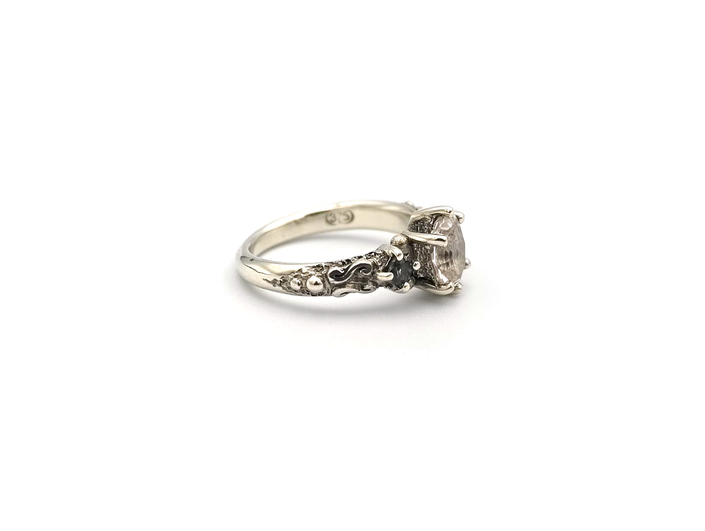 9ct White Gold Empress Ring