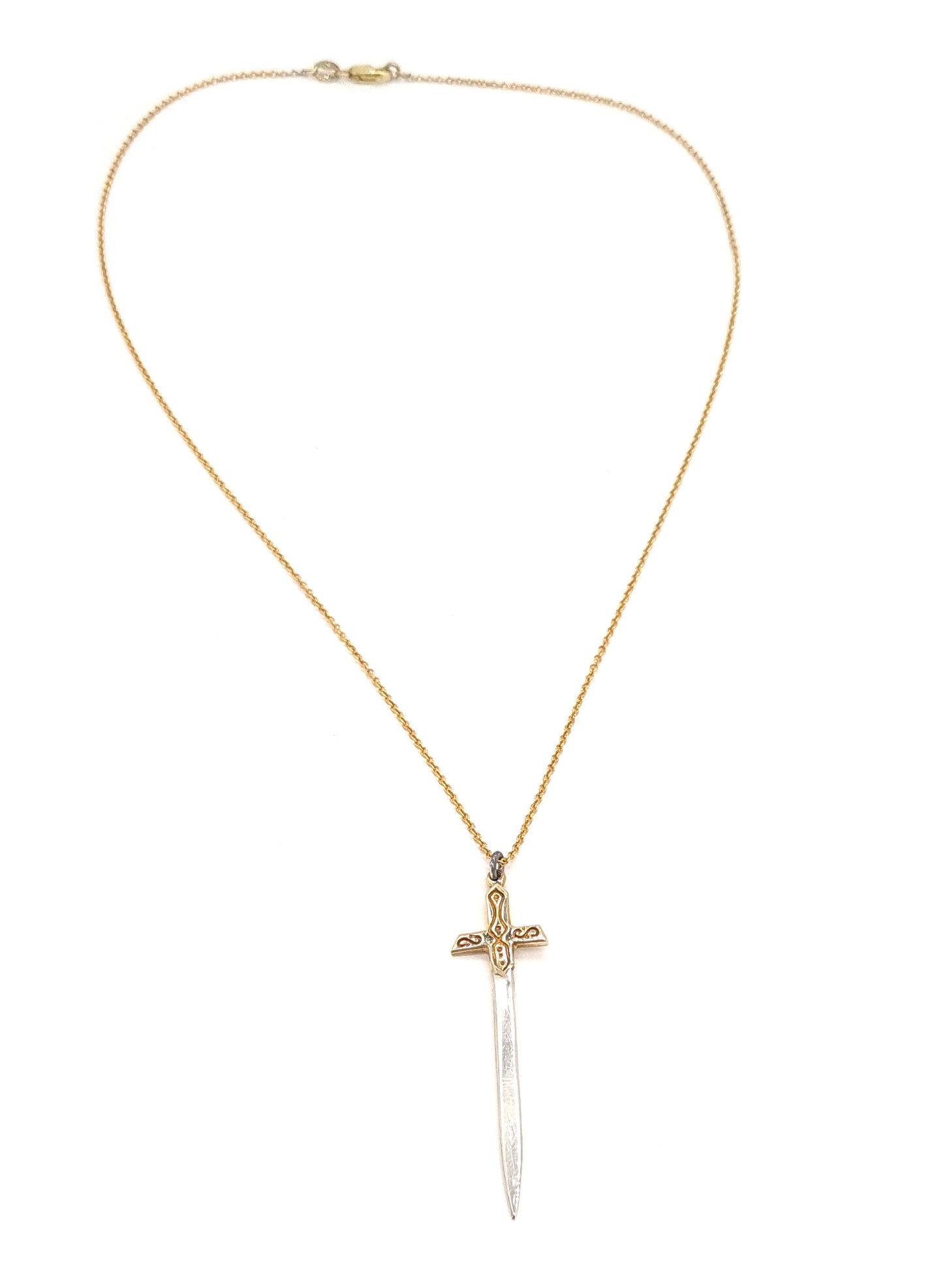 9ct Yellow Gold Excalibur Necklace