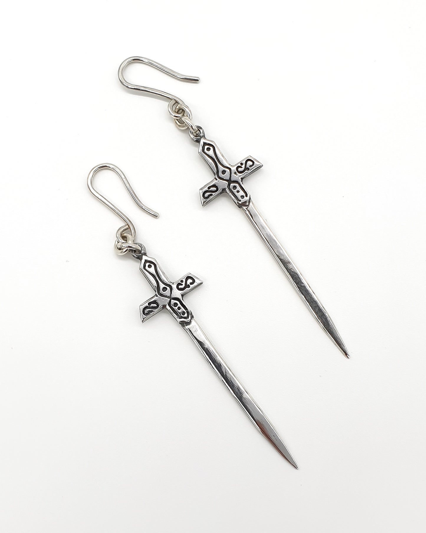 Excalibur Earrings Silver