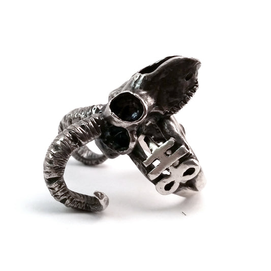 Ram Skull Ring