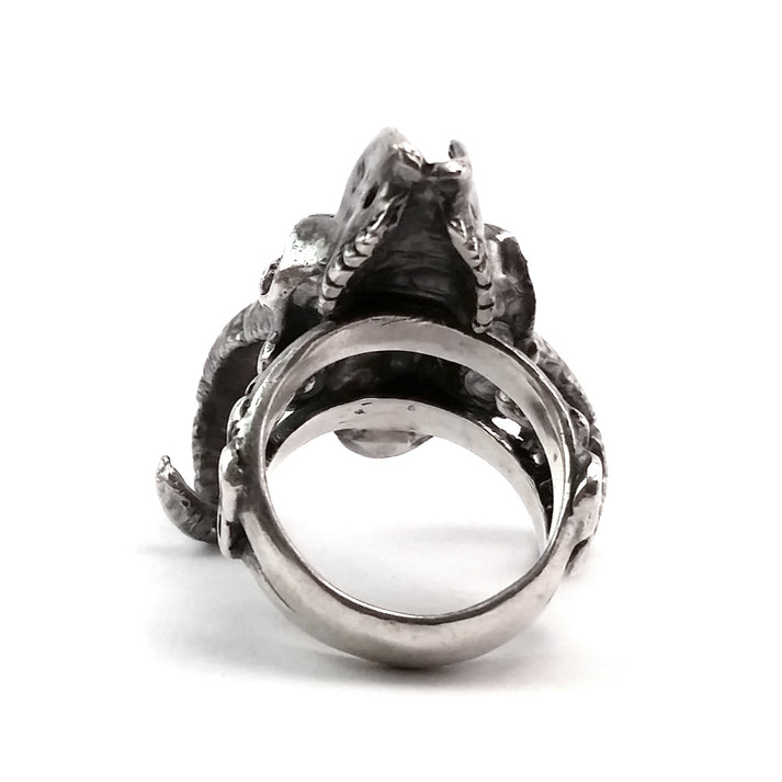 Ram Skull Ring – Grave Metallum Jewellery